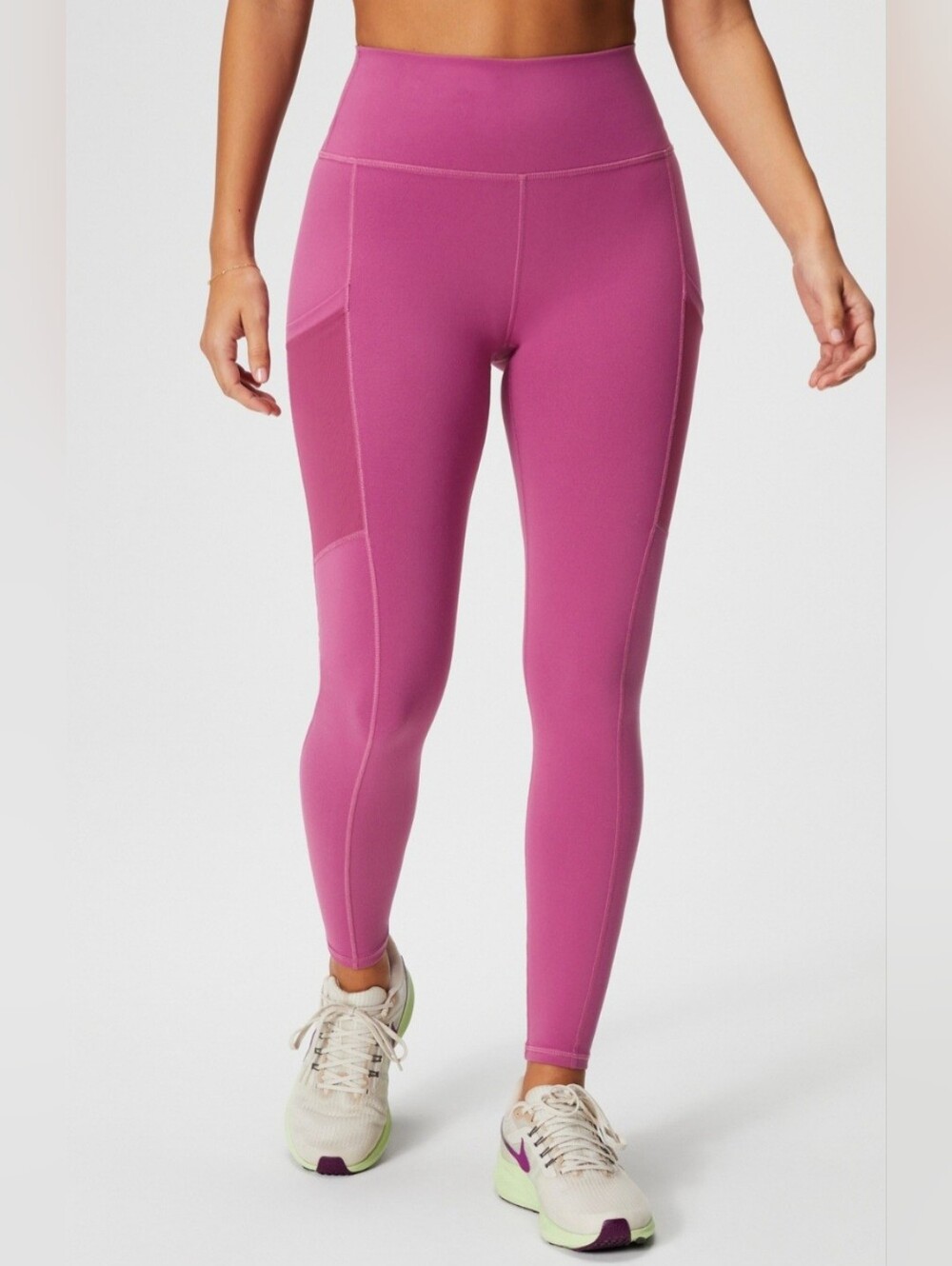 Fabletics Powerhold High-Waisted Gorpcore Rosy Cheeks Color Sz S
